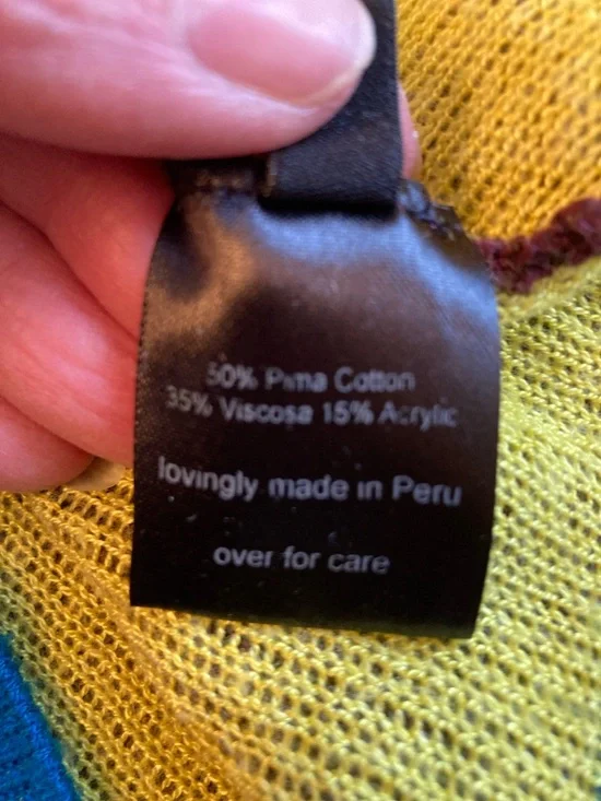 Rachel Comey Colorblock Textured Knit Crop Top - Teal, Burgundy, Yellow - Picture 4 of 6